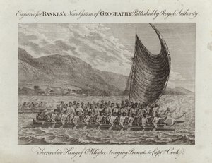 Terreeoboo King of Whyhee, bringing presents to Captain Cook