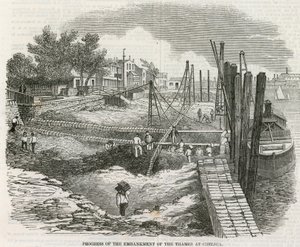 Thames Embankment at Chelsea by English School