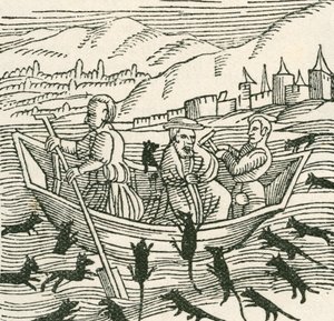 The 10th Century Folk Tale of Hatto, Who Was the Archbishop of Mainz, and What Happened in the Mouse Tower (Illustration from The Strand Magazine, 1897) by English School