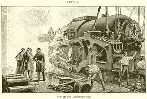 The 110-ton Armstrong Gun by English School