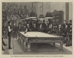 The American Billiard Tournament, Joseph Bennett and S W Stanley Playing by English School