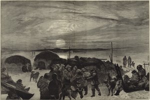 The American Franklin Search Expedition by English School