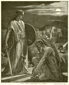 The Angel Appearing to Joshua by English School