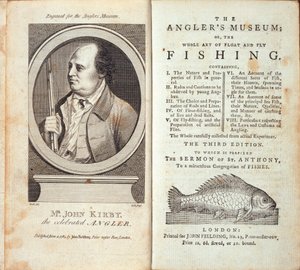 The Anglers Museum; or, the Whole Art of Float and Fly Fishing, by John Kirby by English School