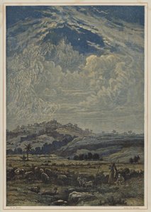 The Annunciation to the Shepherds by English School