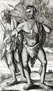 The Apparel of the Hottentot Men by English School