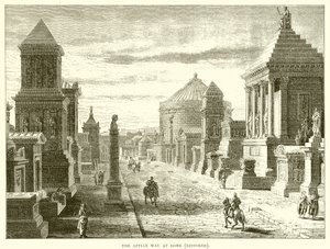 The Appian way at Rome