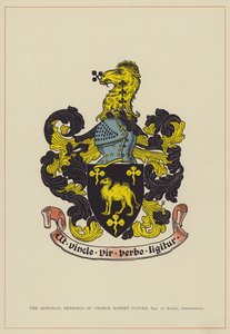 The Armorial Bearings of George Robert Clover, Esquire of Ramle, Birkenhead by English School