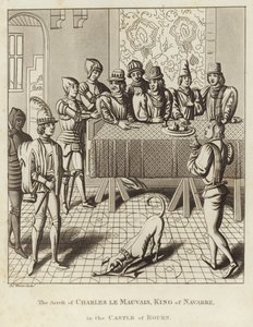 The Arrest of Charles le Mauvais, King of Navarre, in the Castle of Rouen by English School