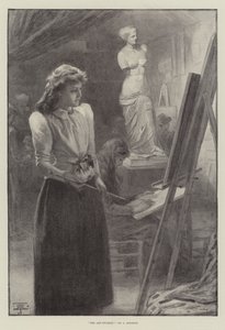 The Art Student by English School