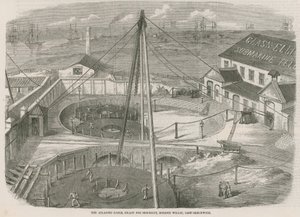 The Atlantic Cable, ready for shipment, Moden Wharf, East Greenwich by English School