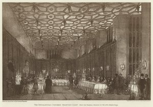 The Banqueting Chamber, Hampton Court by English School