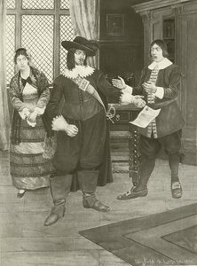 The Barber of Seville, Act I Scene XI (engraving) by English School