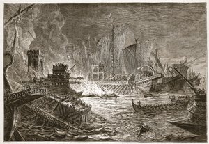 The Battle of Actium by English School
