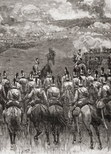 The Battle of Königgrätz aka the Battle of Sadowa, Sadová, or Hradec Králové, near Sadová, Bohemia by English School