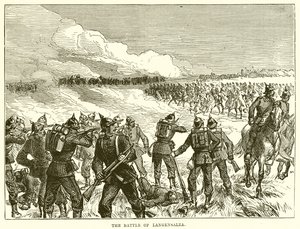 The Battle of Langensalza by English School