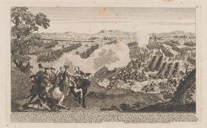 The Battle of Minden or Thornhausen in Westphalia on 1st of Aug 1759 by English School