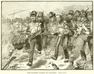 The Bayonet Charge at Talavera by English School