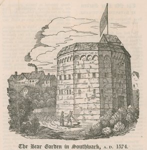 The Bear Garden in Southwark, London, AD 1574 by English School