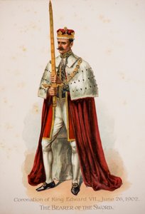 The Bearer of the Sword at the Coronation of King Edward VII by English School