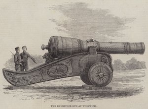The Bhurtpoor Gun at Woolwich by English School