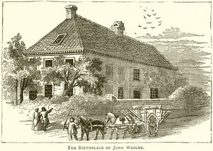 The Birthplace of John Wesley by English School