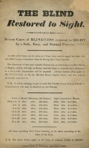 The Blind Restored to Sight by English School