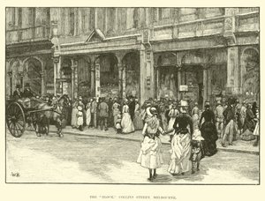 The Block, Collins Street, Melbourne by English School