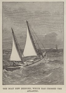 The Boat New Bedford, which has crossed the Atlantic by English School