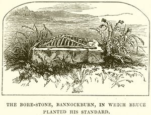 The Bore-Stone, Bannockburn, in Which Bruce Planted His Standard