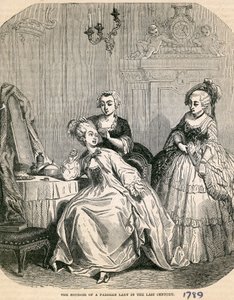 The Boudoir of a Parisian Lady in the Last Century, 1789 by English School