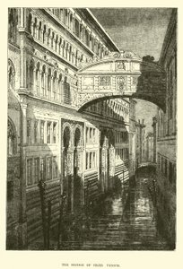 The Bridge of Sighs, Venice by English School
