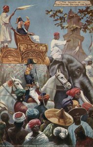 The British Army entering Singapore after its cession in 1824