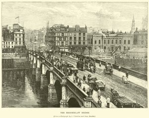 The Broomielaw Bridge by English School