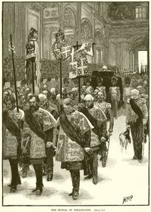 The Burial of Wellington by English School