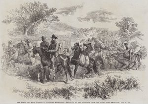 The Burke and Wills Australian Exploring Expedition, Departure of the Expedition from the Royal Park, Melbourne, 20 August 1860