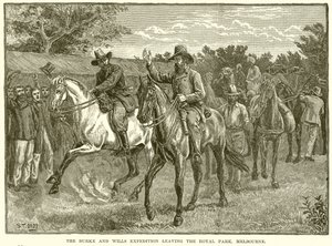The Burke and Wills Expedition Leaving the Royal Park, Melbourne