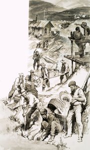 The Californian Gold Rush by English School