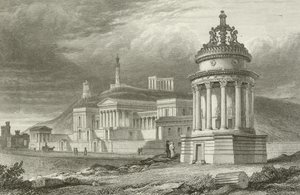 The Calton Hill, Edinburgh by English School