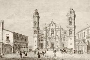 The Cathedral in Havana, Cuba by English School