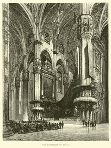 The Cathedral of Milan by English School