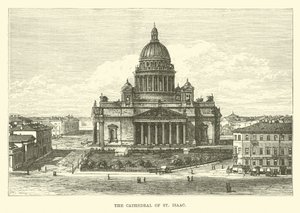The Cathedral of St Isaac by English School
