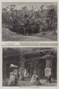The Caves of Elephanta by English School