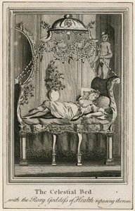 The Celestial Bed, with the Rosy Goddess of Health Reposing Thereon