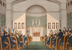 The Chambre des Deputes, c.1820 by English School