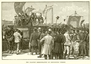 The Chartist Demonstration on Kennington Common by English School