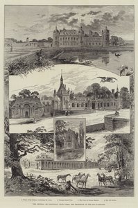 The Chateau de Chantilly, near Paris, the Residence of the Duc d