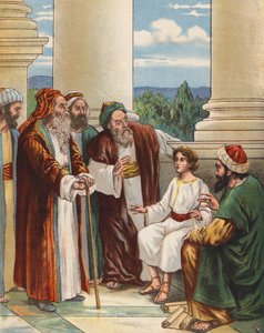 The Child Jesus in the midst of the Doctors by English School