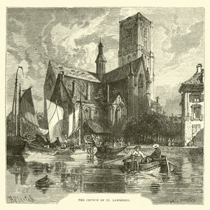 The Church of St. Lawrence by English School