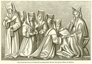 The Cistercian Nuns at Valladolid Receiving Their Charter from Queen Maria de Molina